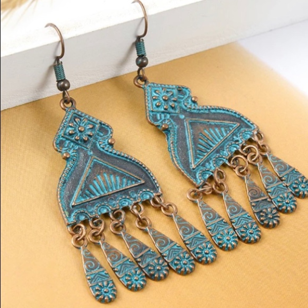 Boho Dangle Tassel Drop Earrings